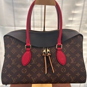 ✨ Louis Vuitton Tuileries Monogram with Red Leather – GREAT PRICE✨